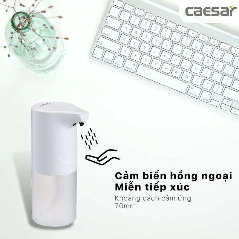 [HÀNG CHÍNH HÃNG] Máy Rửa Tay Tự Động Máy Phun Cồn Sát Khuẩn CAESAR A914 - Dùng cho bệnh viện, trung tâm thương mại, nhà hàng, coffee hoặc gia đình..