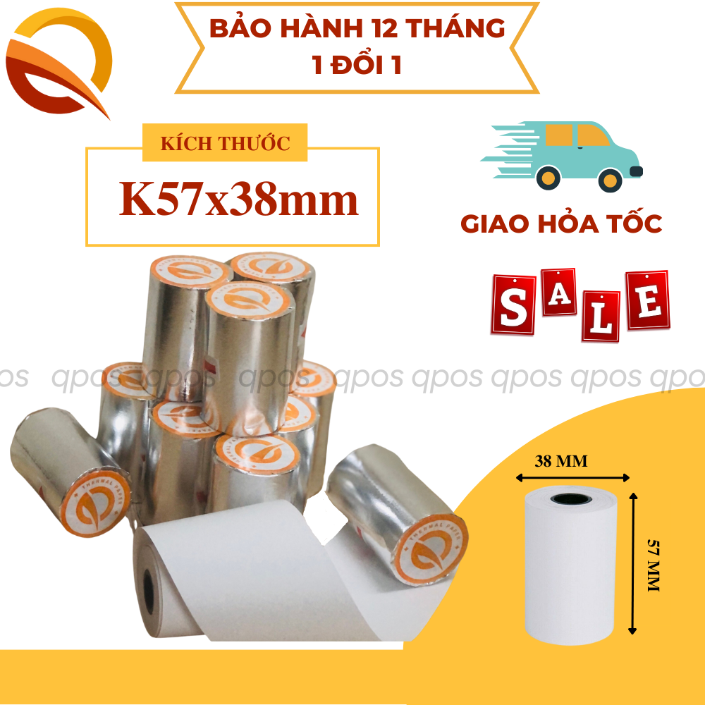 Giấy in bill K80, K57, K57 dùng cho máy in nhiệt, máy POS cầm tay