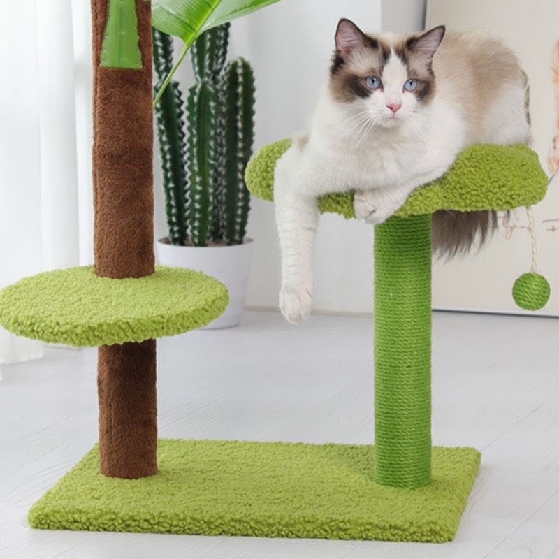 Trụ cào móng mèo sisal xanh lá