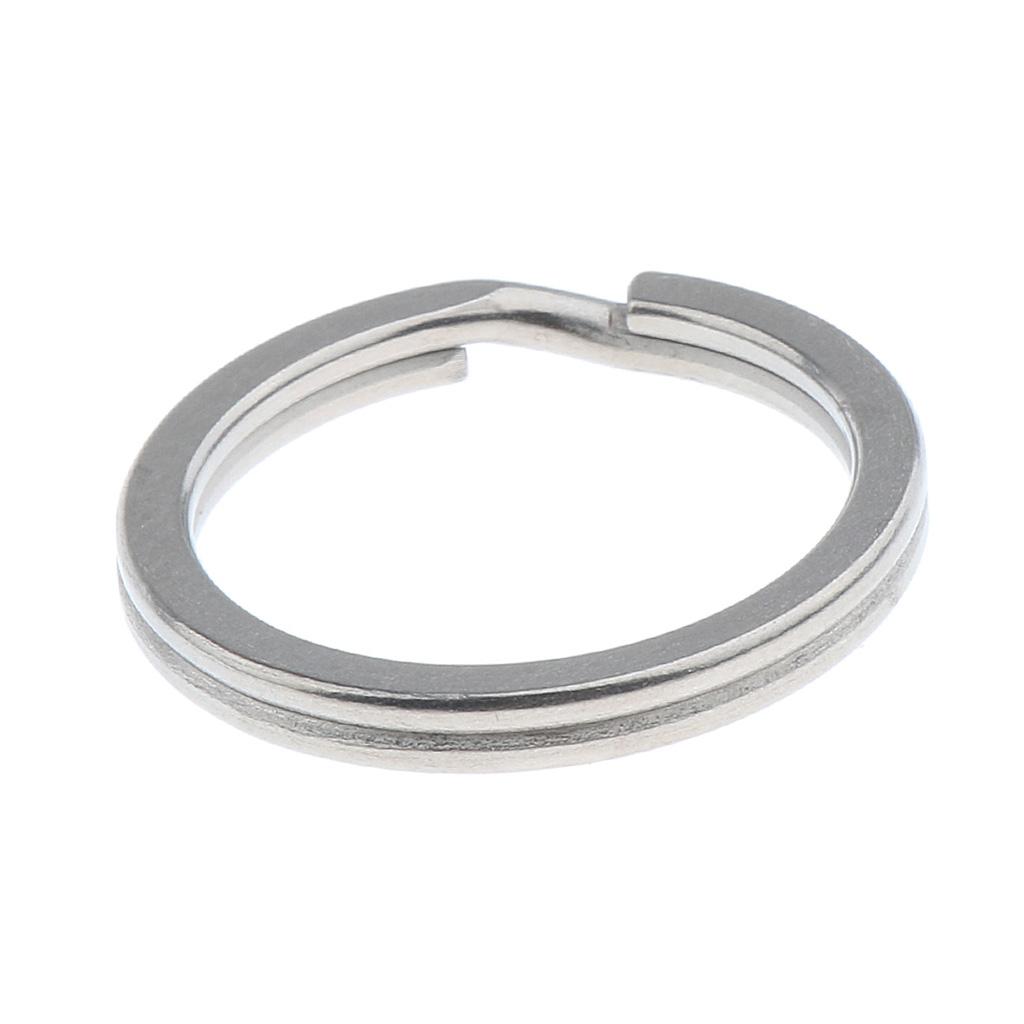 Titanium Key Ring Pocket Tool Mini Split Keychain Circle Clip