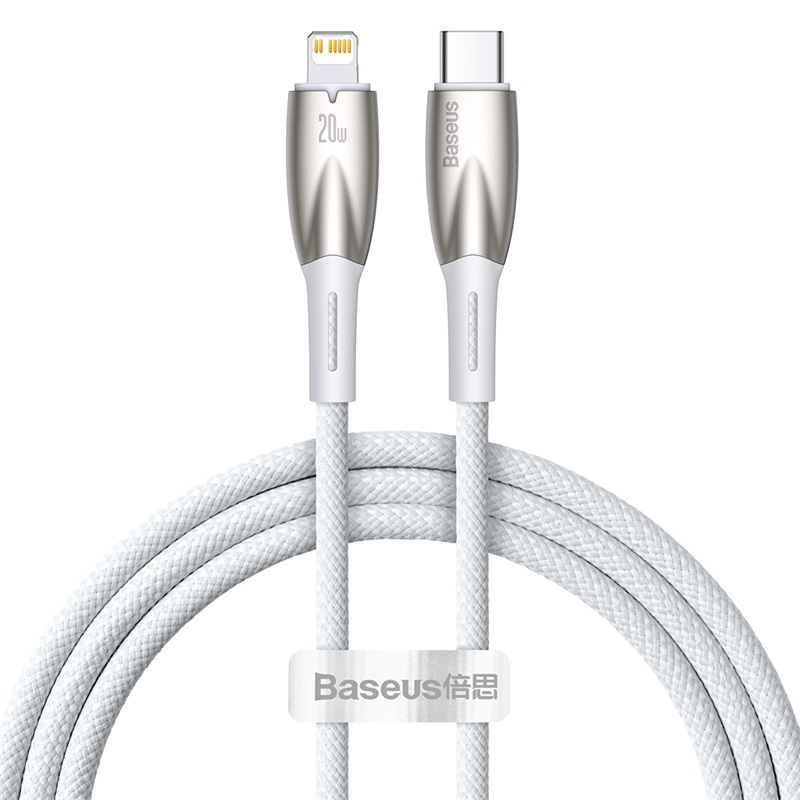 Cáp Sạc Baseus Glimmer Series Fast Charging Data Cable Type-C to iP 20W (Hàng chính hãng)