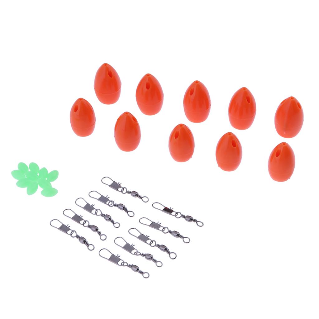 10 Pieces Bombarda Sbirolino Floating Trout Pose Fly Fishing Floats Orange