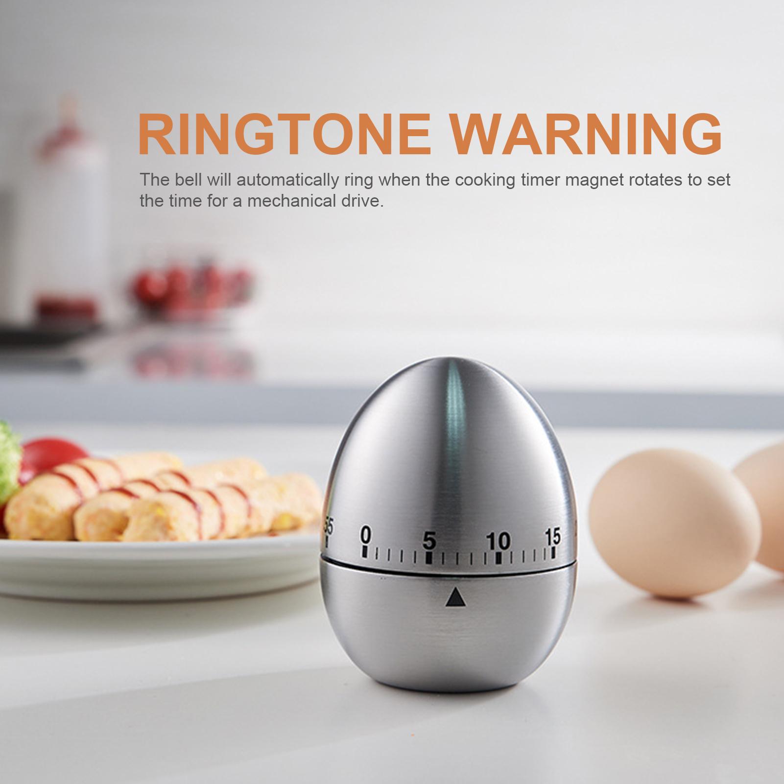 Đồng hồ cơ hẹn giờ hình trái cây dễ thương bằng thép không gỉ, hẹn giờ nấu ăn, tập gym…