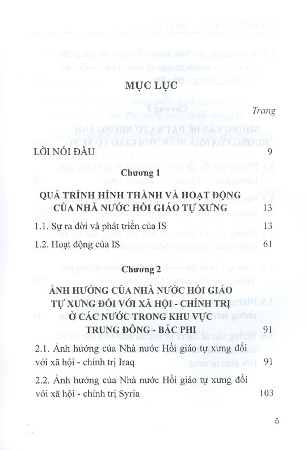 Nhà Nước Hồi Giáo Tự Xưng Và Những Ảnh Hưởng Đến Chính Trị, Xã Hội Ở Trung Đông - Bắc Phi