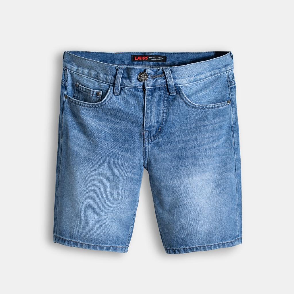 Quần short jeans nam cao cấp LADOS 4090 vải dày đẹp, không bay màu, năng động, dễ phối đồ