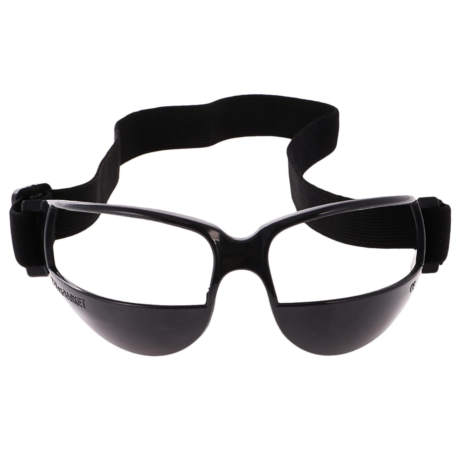 2 Pieces Basketball Goggles Dribble Specs Sport Eyewear Professional Training Equipment Black
