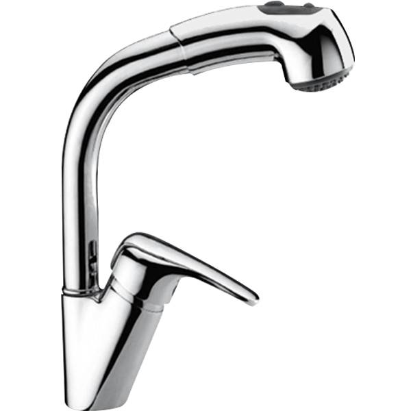 Vòi rửa chén Malloca K140 có dây rút - Hai nguồn nước