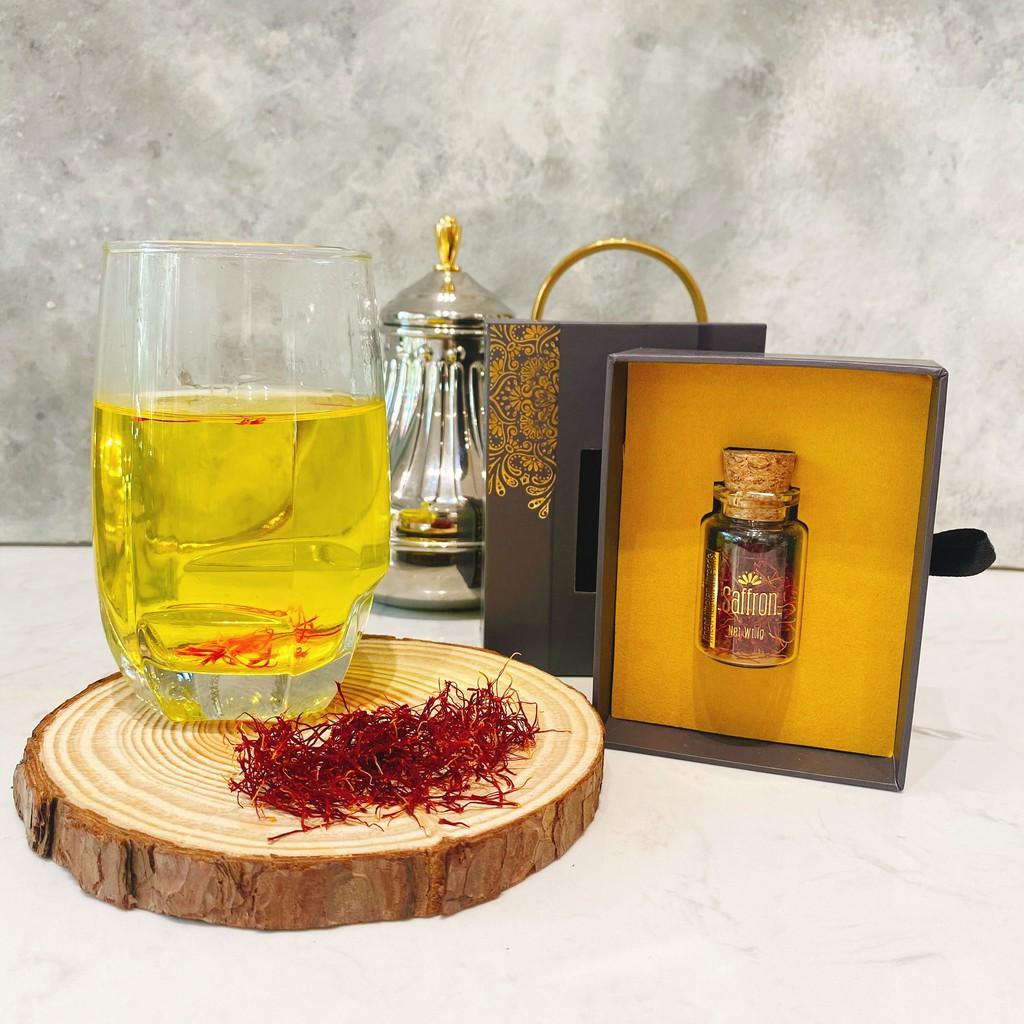 Nhụy Hoa Nghệ Tây Saffron từ Tây Tạng với hũ thuỷ tinh nhỏ tiện dụng 1g &amp; 2g