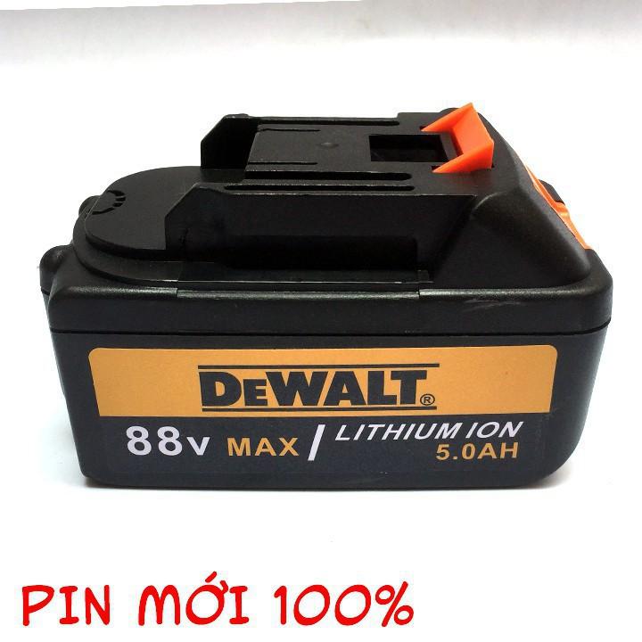 Pin máy khoan DEWALT 88V Chuẩn 10 CELL 5000mAh - Hàng mới - Pịn siêu khủng 10 Cell