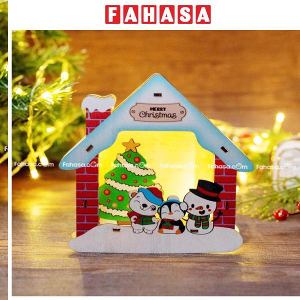 Đèn Gỗ Trang Trí Giáng Sinh - Bách Mộc - Ngôi Nhà Gấu