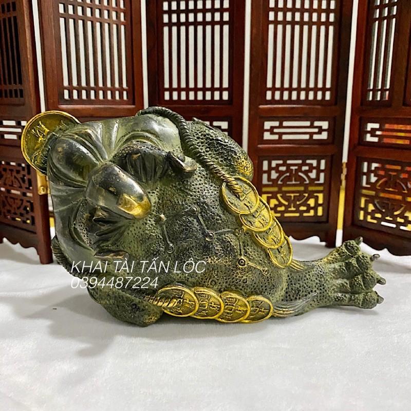 Cóc ngậm tiền , thiềm thừ tài Lộc phong thủy bằng đồng