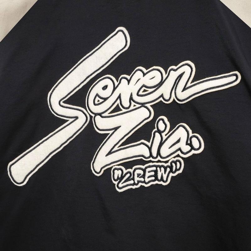 Áo Bomber Dù 2 lớp logo Seven Unisex Nam Nữ Couple Hot Áo Khoác Dù bomber S
