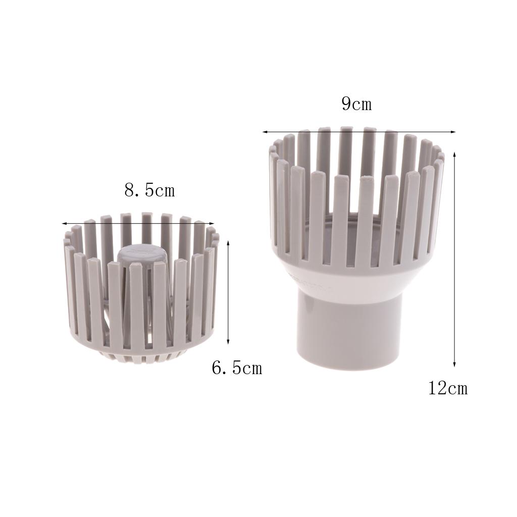 Plastic Aquarium Fish Tank Pond Filter Aquarium Drainage Inlet Outlet Filter