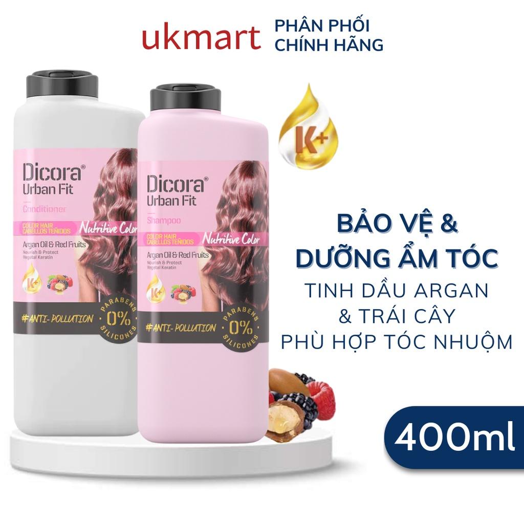 Dầu Gội Xả Dicora Urban Fit Chiết Xuất Tinh Dầu Argan Dành Cho Tóc Nhuộm 400ml