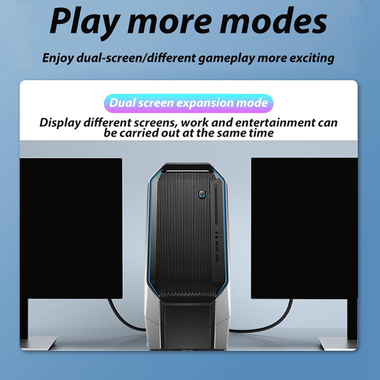 To VGA Cable Adapter 1080P @60Hz for Monitor HDTV