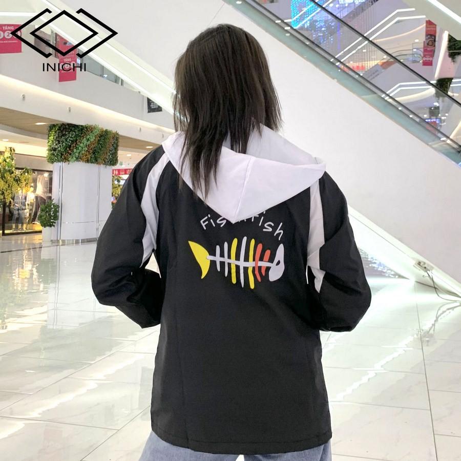 Áo khoác dù A765 hình xương cá 2 lớp dày dặn chống nắng tốt vải cực êm phong cách thời trang- INICHI