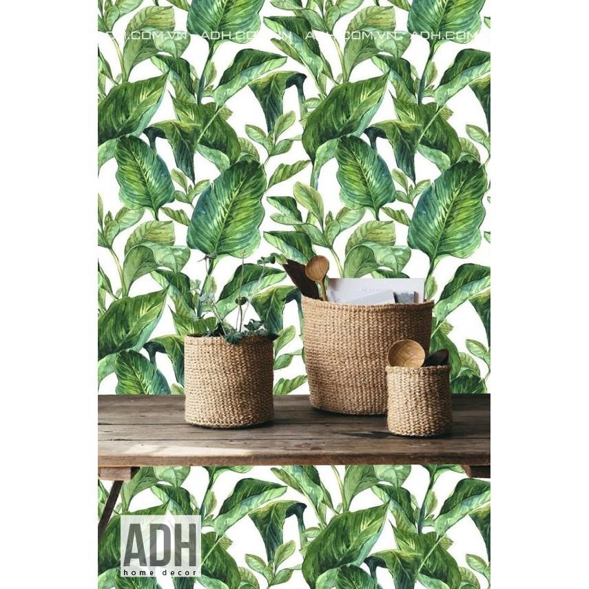 Decal dán tường lá chuối khổ 120x250cm