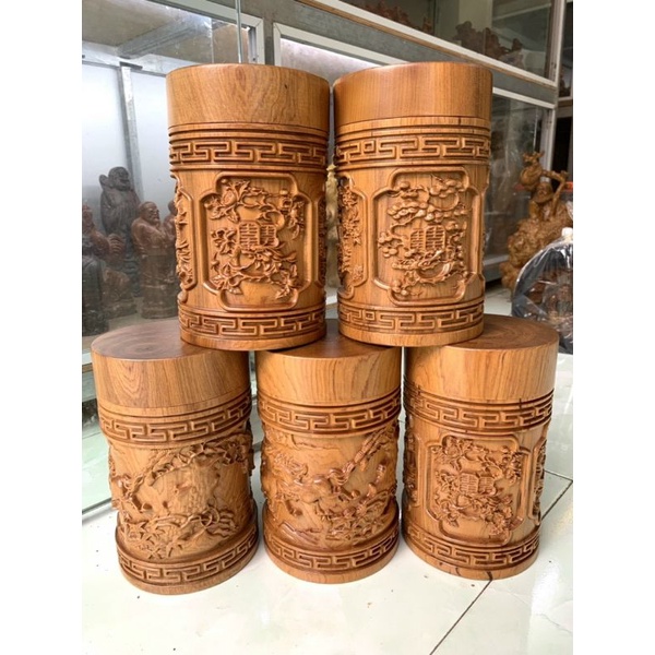 Hộp đựng trà gỗ bách xanh