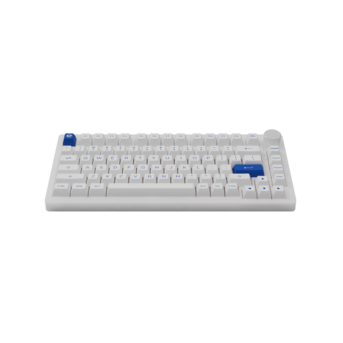 Bàn phím AKKO PC75B Plus Blue on White (Bluetooth 5.0 / Wireless 2.4Ghz / Hotswap / Foam tiêu âm / AKKO CS Jelly switch)-Hàng chính hãng