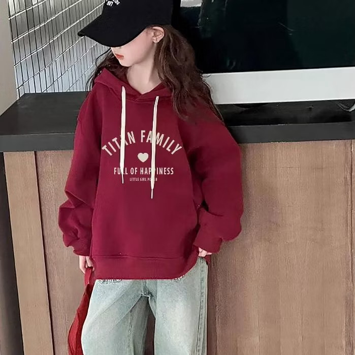 Áo Hoodie Bé Gái Form Rộng Năng Động In Hình Siêu Xinh Chất Nỉ Từ 18-45kg Dành Cho Bé Gái