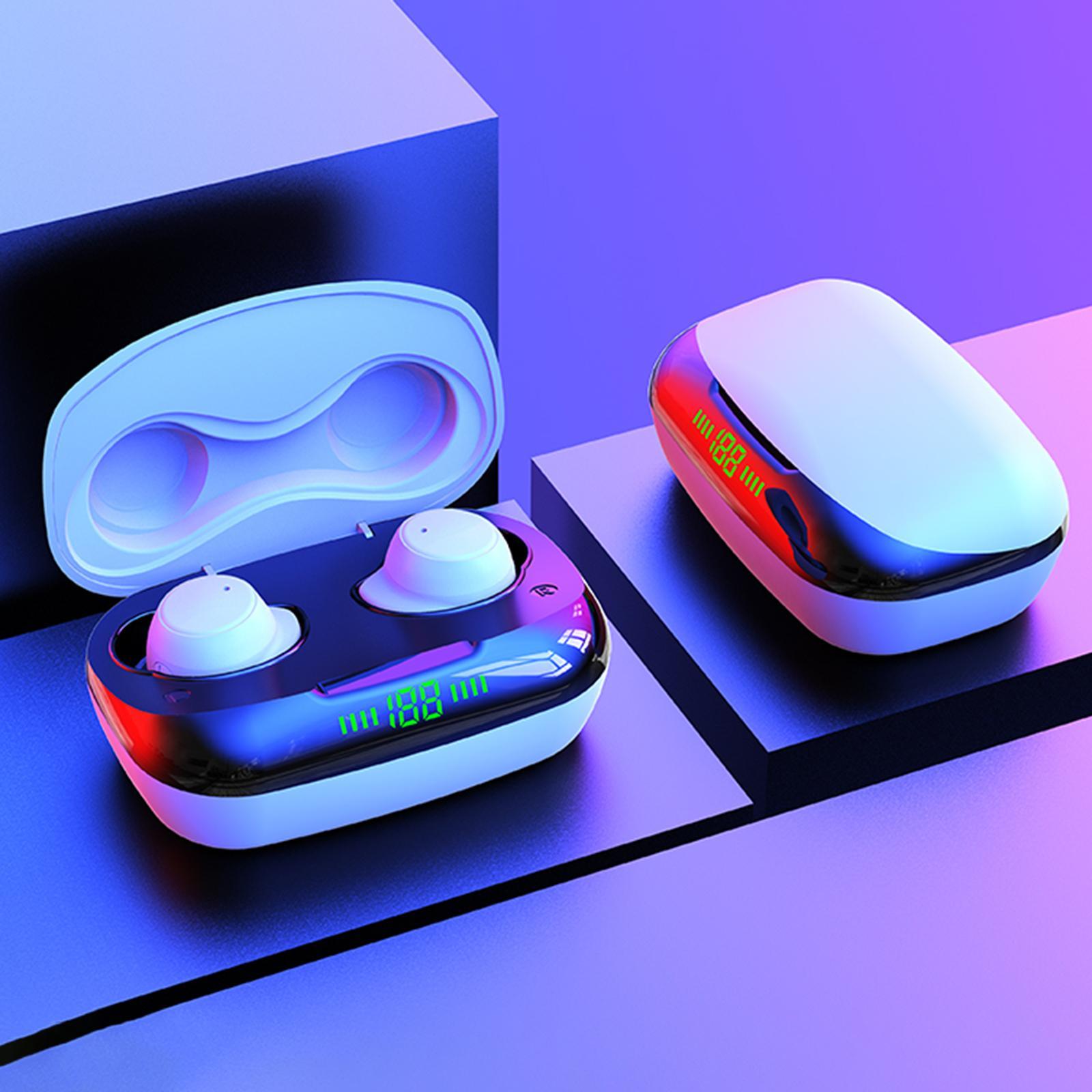 K1 Bluetooth 5.0 True Wireless Earbuds in Ear Built in Mic Headset Game Headphones Noise Canceling Compatible with iOS and Android