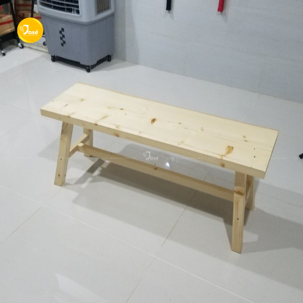 Ghế Băng Dài Ngồi Bàn Ăn JOSE Ghế Bench Gỗ Dài Ngồi Thay Giày Trang Trí Hành Lang Bằng Gỗ Tự Nhiên Cao 45cm