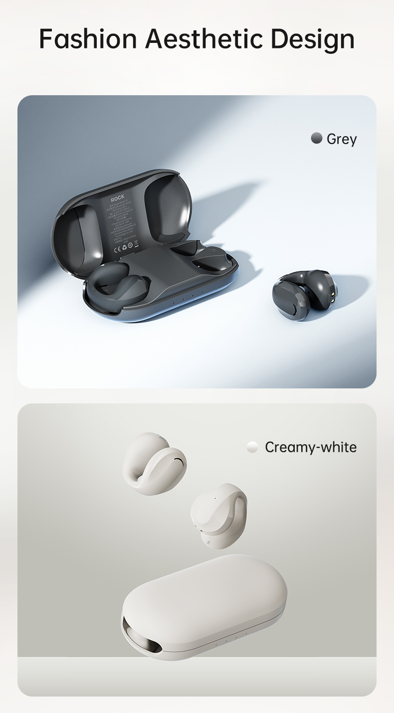 Tai nghe Bluetooth không dây kẹp tai TWS Rockspace Sound EarCuffs nghe nhạc lên đến 20h Hàng chính hãng BH 12 tháng