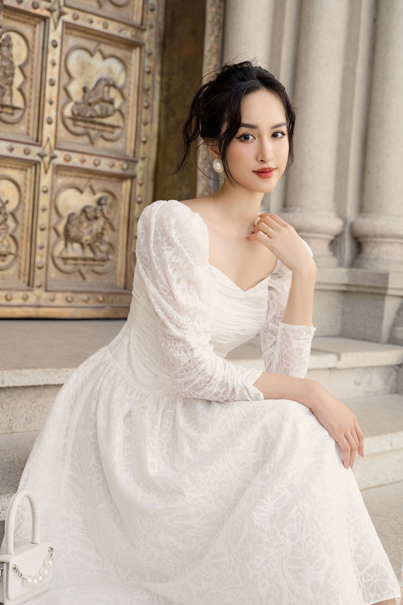 OLV - Đầm Natalie Ruched Dress