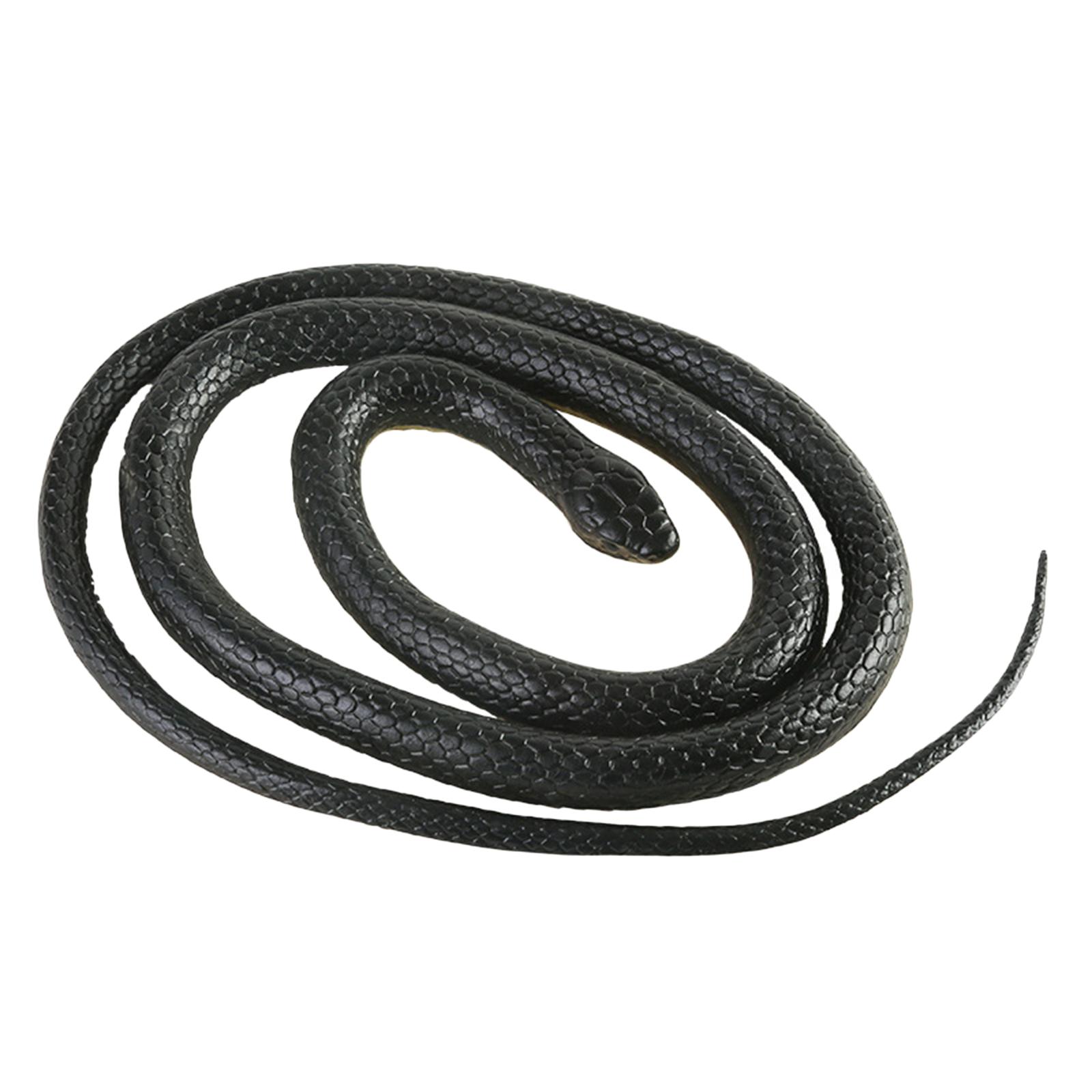 120cm Realistic Fake Simulation Rubber Snake Toys Garden Props 2Pcs