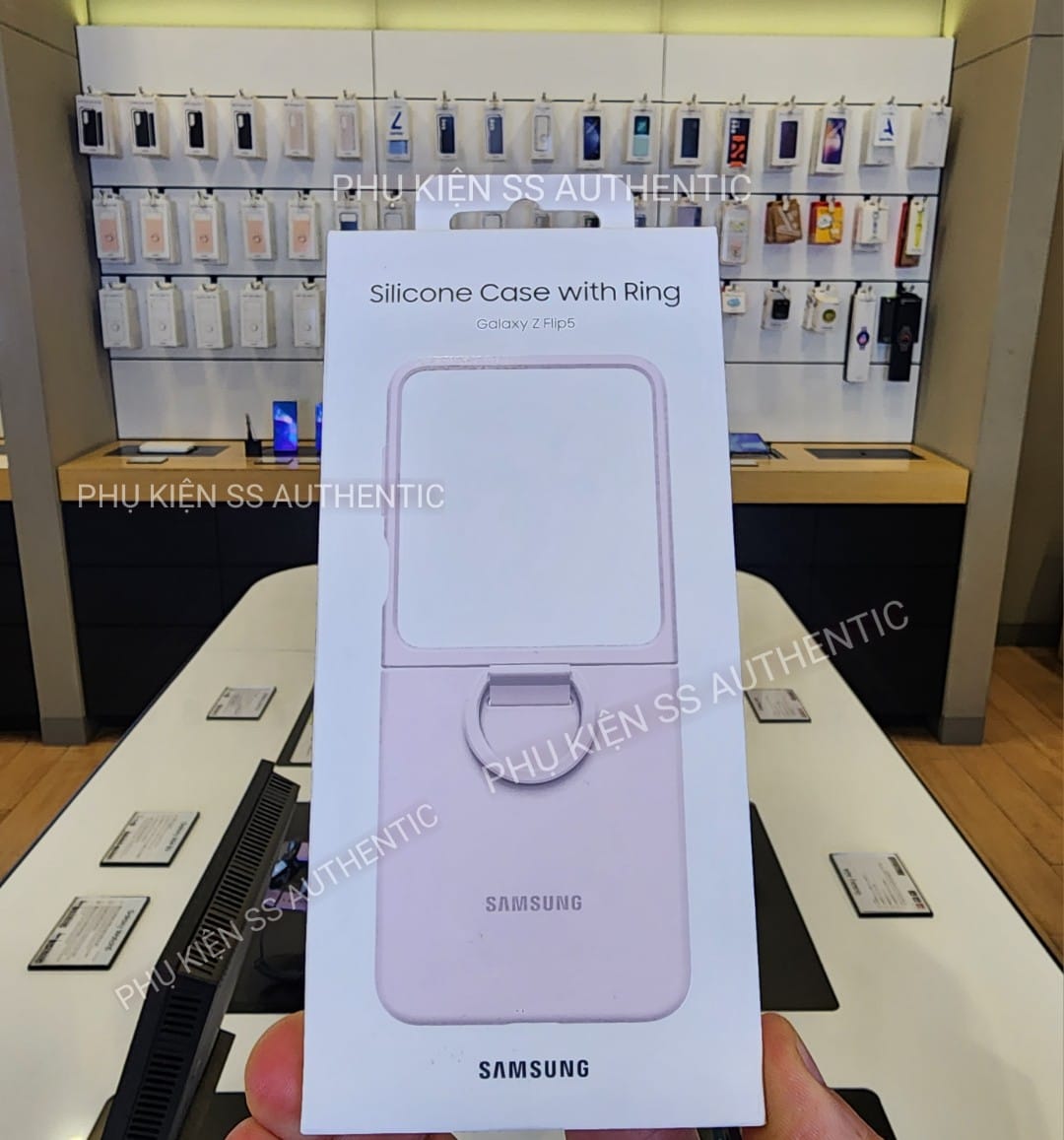 Ốp lưng Silicone kèm Vòng đeo tay Samsung Z Flip5 - Hàng Chính Hãng