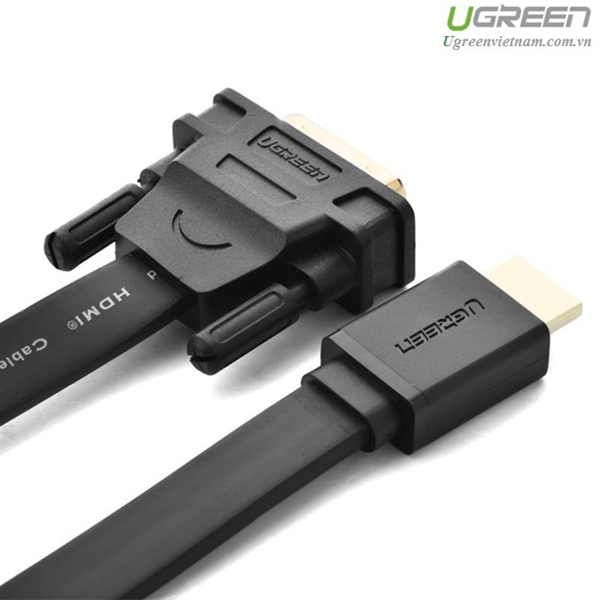 Cáp HDMI sang DVI 3m ugreen 30107 - Hàng chính hãng