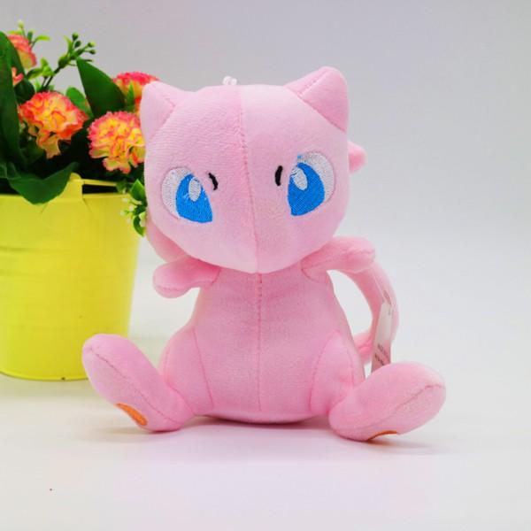 Gấu Bông Pokemon Mèo Mew Hồng Ngồi Dễ Thương Tặng Kèm 1 Ví Bóp Đựng Thẻ Dễ Thương Như Hình