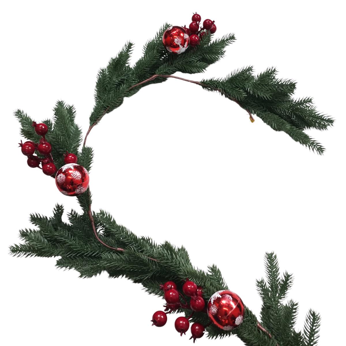 Dây Thông Nhánh 5 Lá Trang Trí Noel 210 cm - Chaang Chiia GP-G15-PE2-D