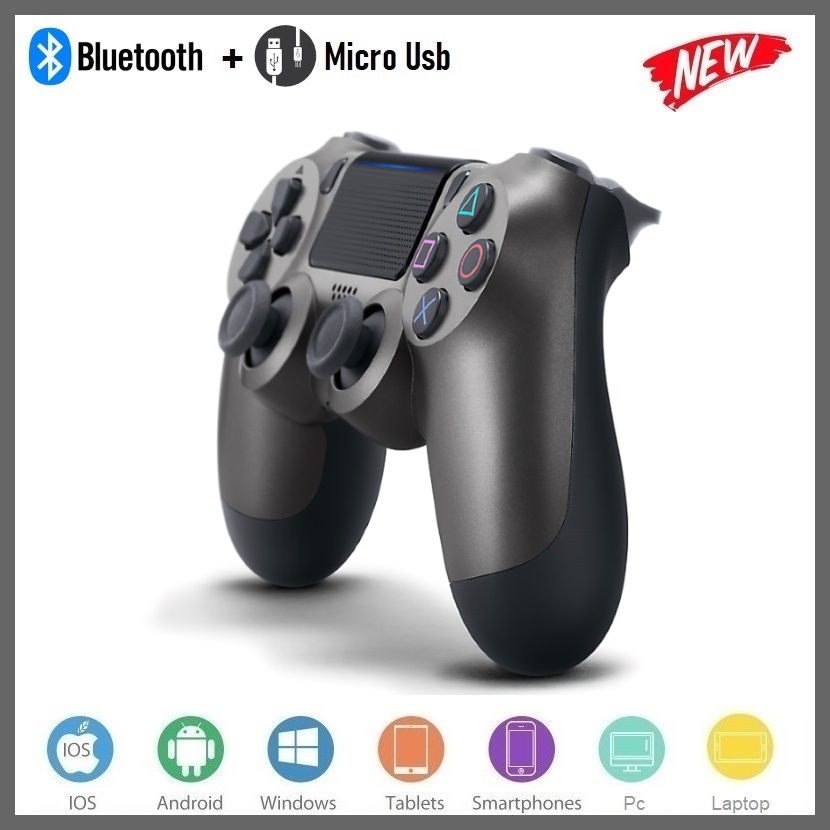 Tay Game không dây bluetooth P/S Grey cho máy tính - điện thoại - máy game Console