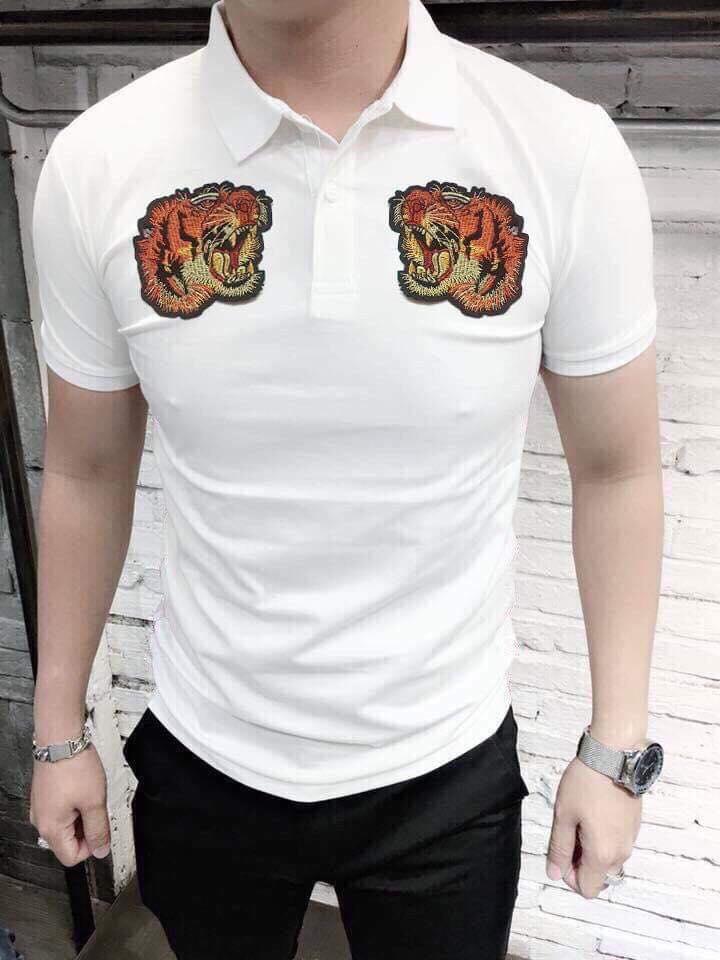 áo thun nam thêu hổ 