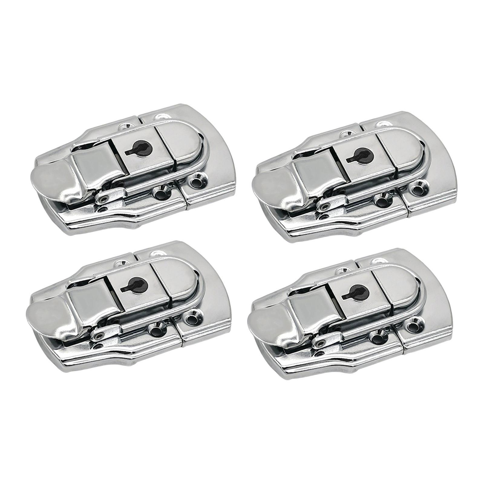 4x Toggle Hasp Latch Locked Buckles for Wooden Box Jewelry Box