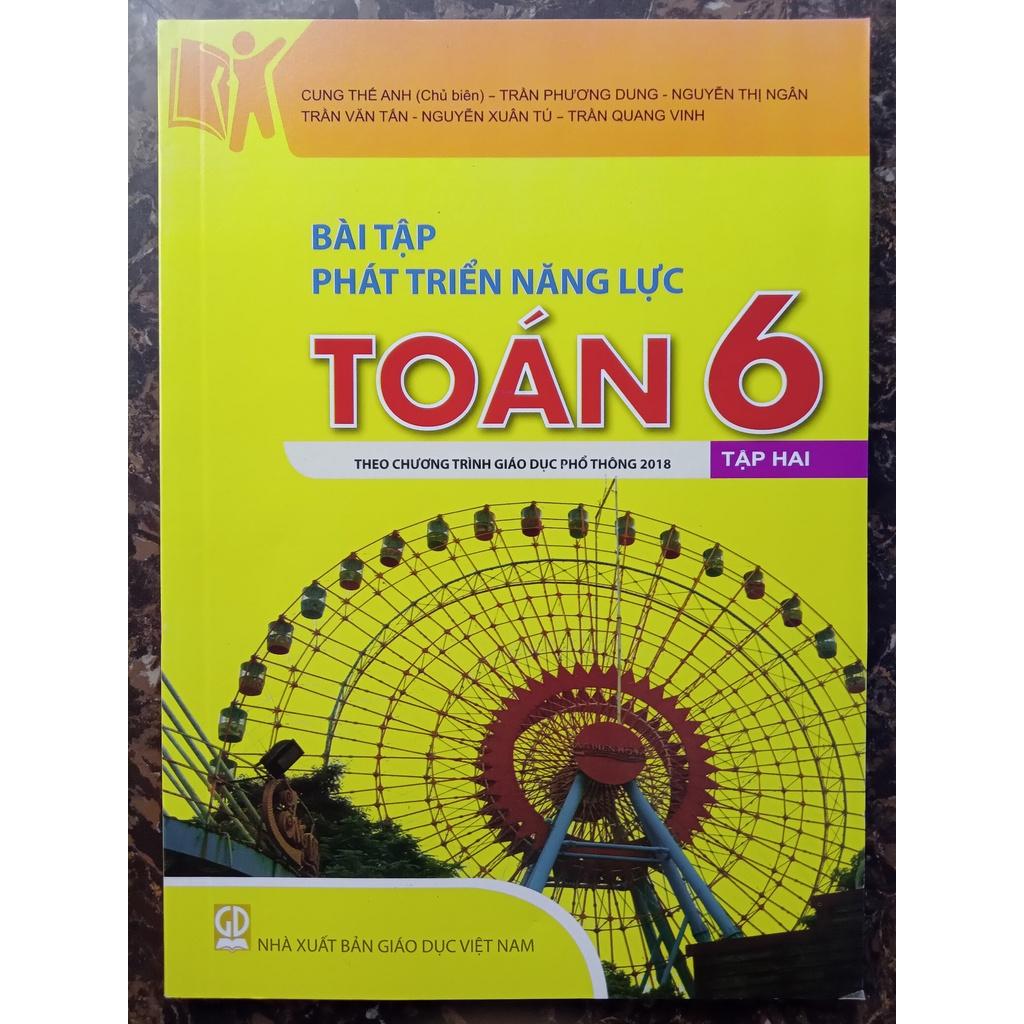 Sách - Bài tập phát triển năng lực toán 6 (ập 1 + tập 2) - Theo chương trình giáo dục phổ thông 2018