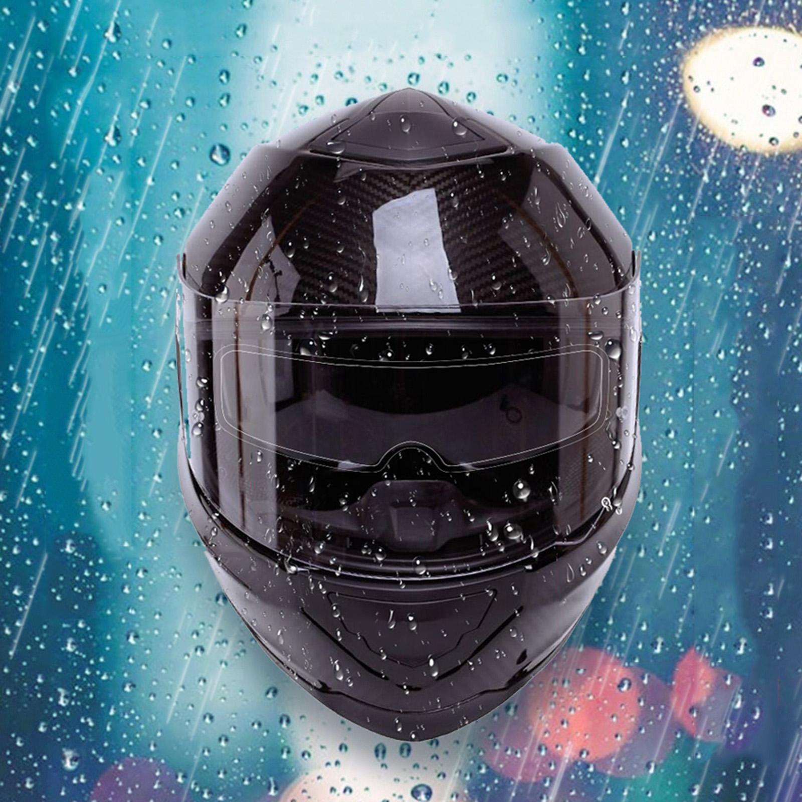 Universal Motorcycle Helmet Anti Fog Film Clear Visor Lens Insert Rain-proof