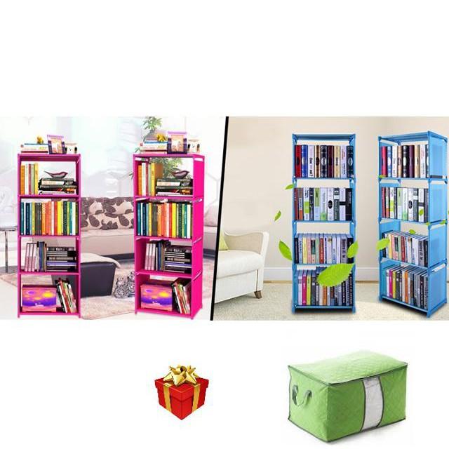 Kệ sách lắp ghép thông minh / Kệ để đồ đa năng 4 tầng