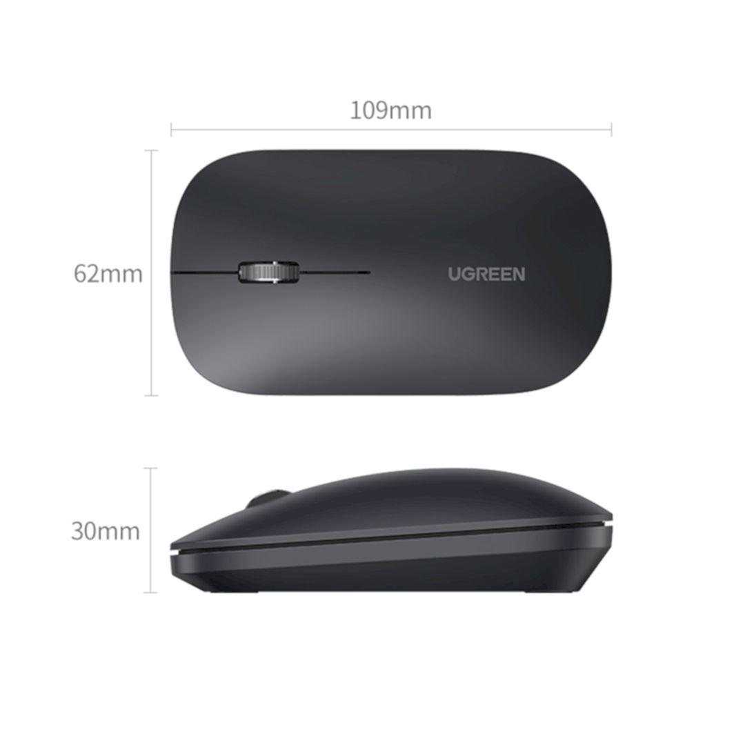 Ugreen UG90366mu001TK Màu Xám Bluetooth Wireless 2.4ghz Chuột không dây - HÀNG CHÍNH HÃNG