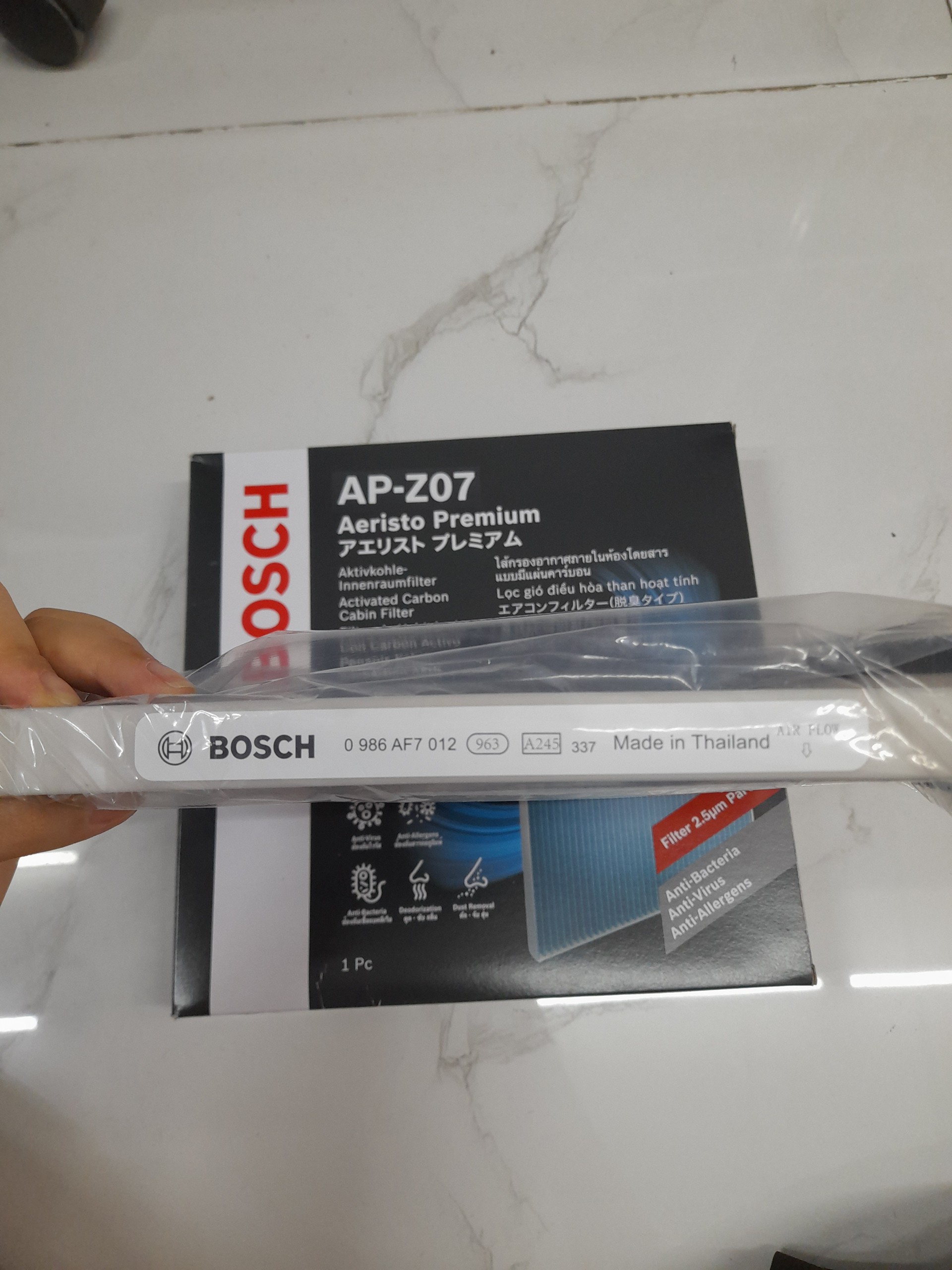 Lọc Gió Máy Lạnh Than Hoạt Tính BOSCH Aeristo Premium AP-Z07, Xe Mazda CX5 / CX5 KF Gen,..