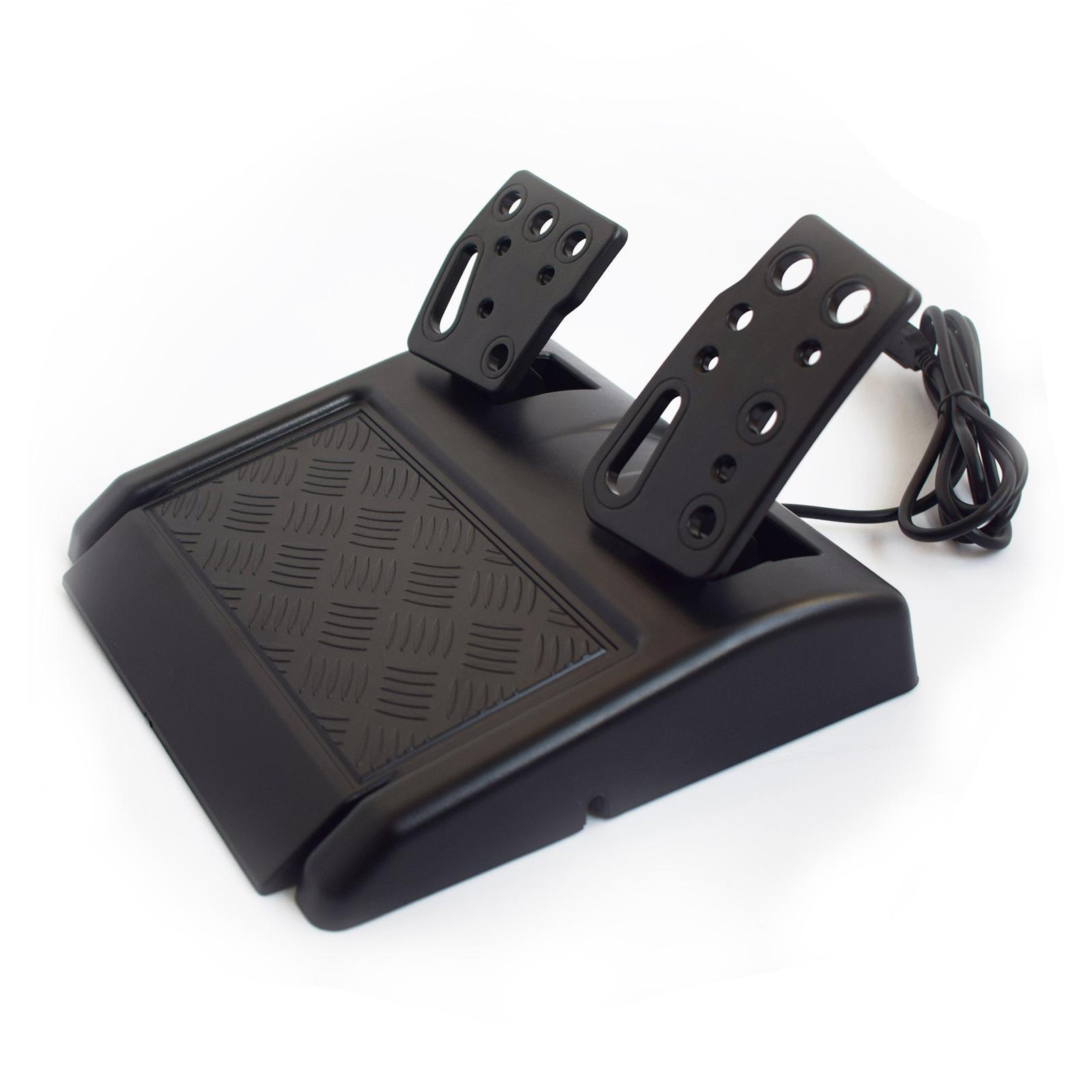 Driving Game Racing Steering Wheel + Brake Pedals Kit fits for PS3 PC Game