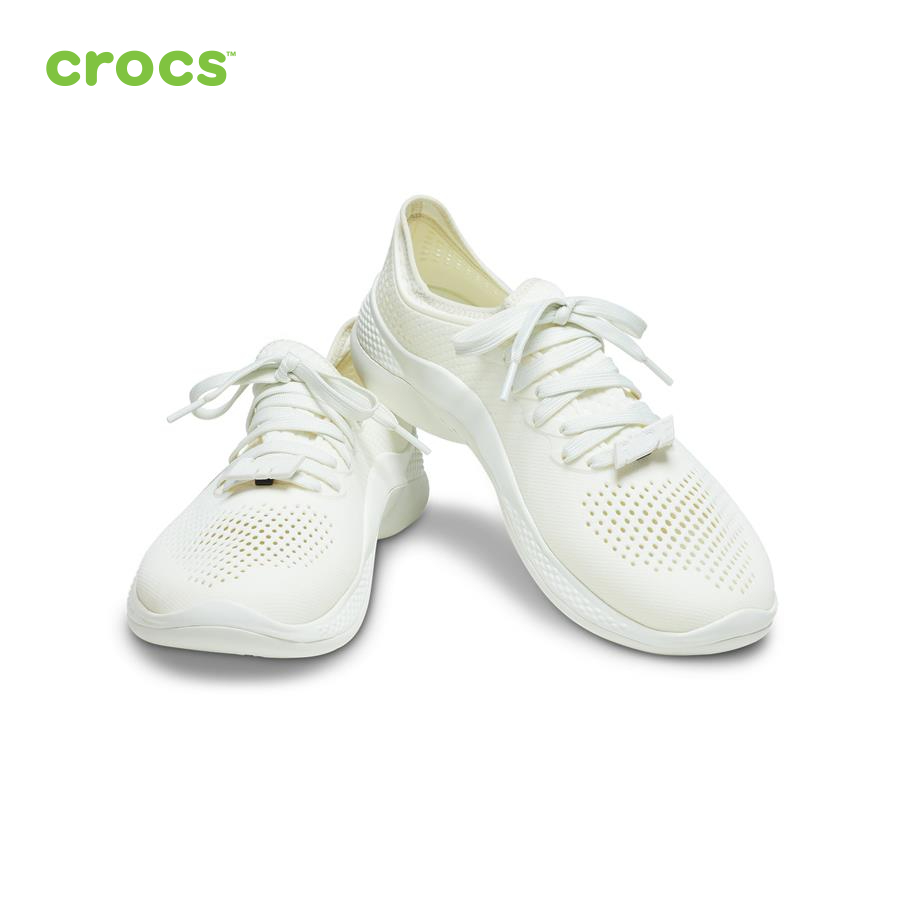 Giày lười nữ Crocs LiteRide 360 Shoe Pacer W Almost White/Almost White - 206705-1CV