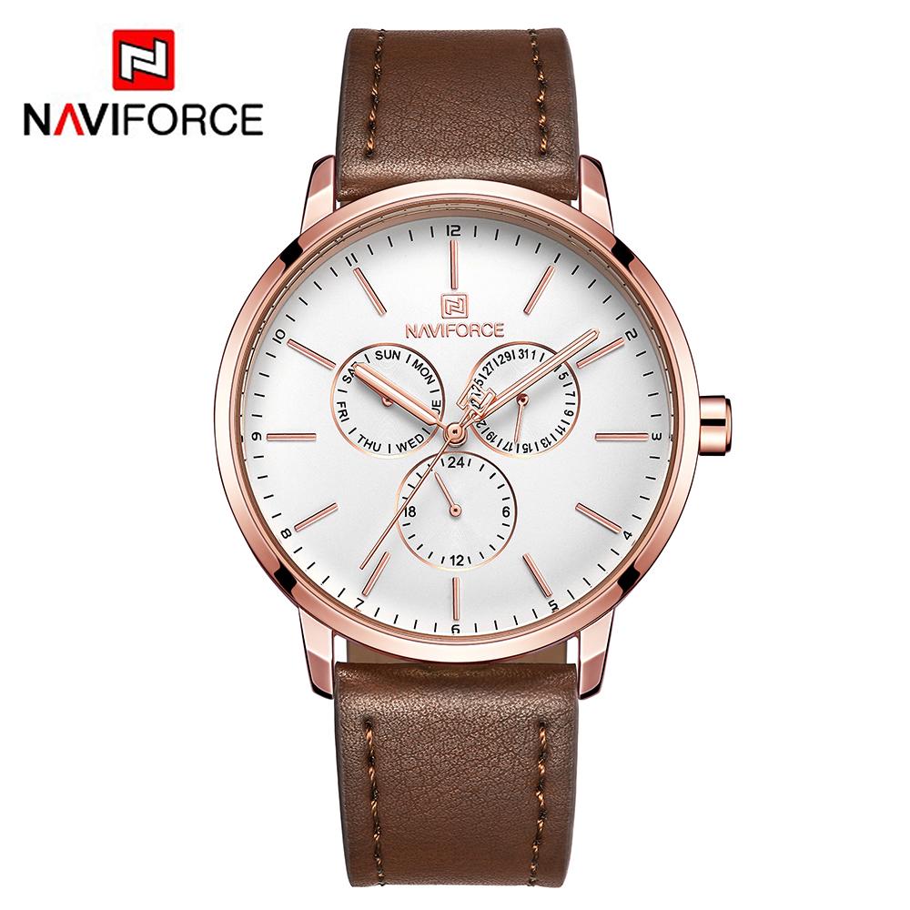 Đồng hồ nam NAVIFORCE NF3001 Thương hiệu đồng hồ thể thao Quartz kim chỉ nam dạ quang