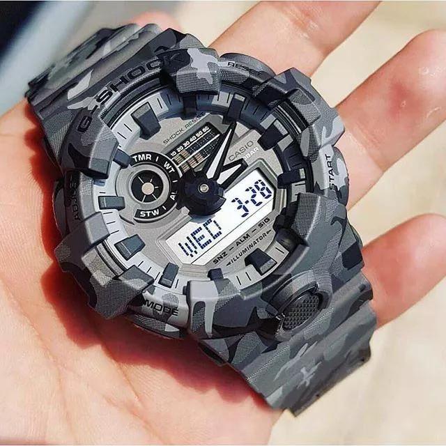 Đồng Hồ Nam Dây Nhựa Casio G-Shock GA-700CM-8A Chính Hãng - GA-700CM-8ADR