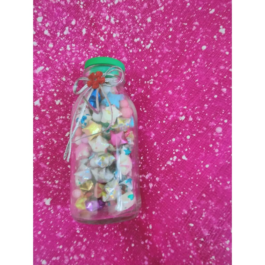 LỌ ƯỚC NGUYỆN NÚT XỐP siêu đẹp , hàng handmade, nút xốp độc đáo, thủy tinh trong suốt , bền