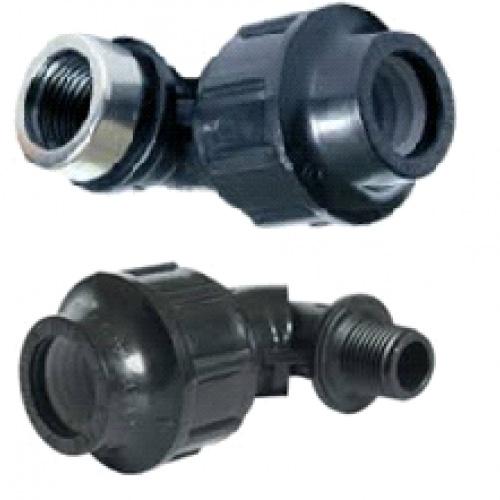 Cút ống nước sạch đều pe, ren trong pe - ren ngoài pe combo 10 cái