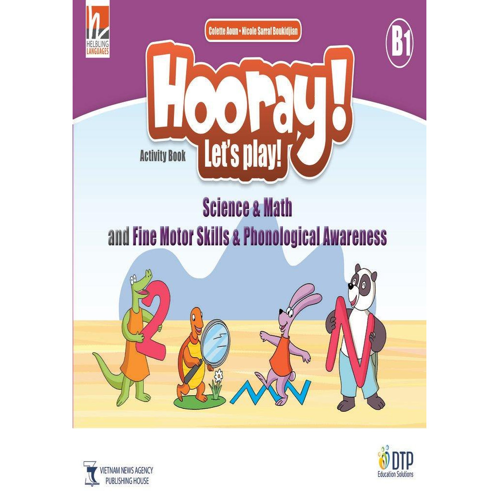 Hooray Let's Play B1 Science & Math and Fine Motor Skills-Phonological Awareness Activity Book