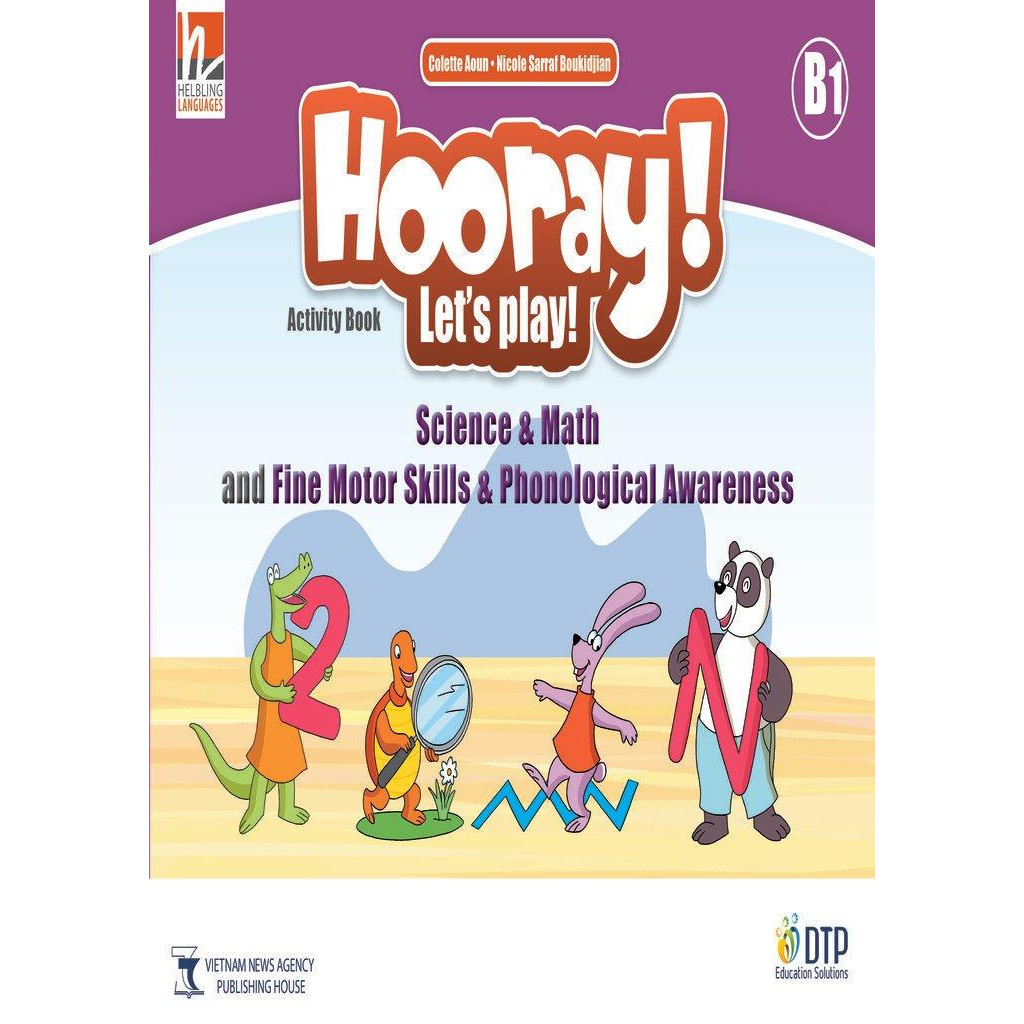 Hooray Let's Play B1 Science & Math  and Fine Motor Skills-Phonological Awareness Activity Book