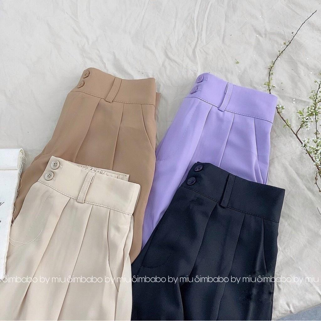 Quần short 2 cúc vải xuất dư Simbabo